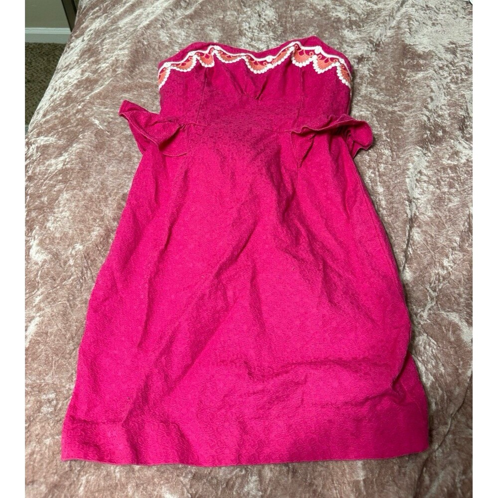 Lilly Pulitzer Women's Pink Strapless Mini Dress